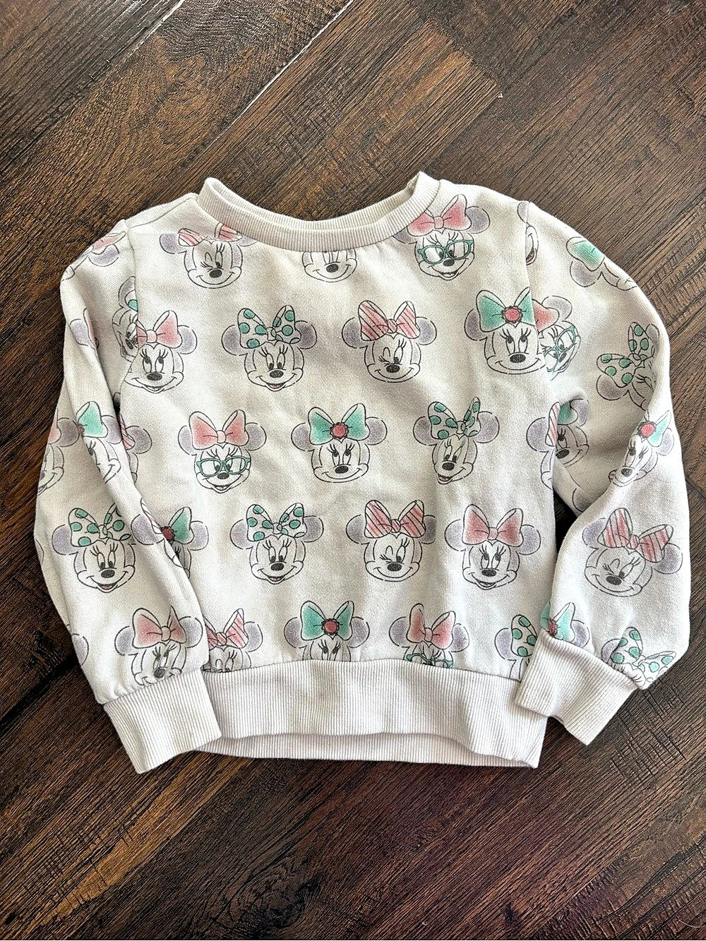 Disney Minnie Mouse Print Sweatshirt Girls 4T